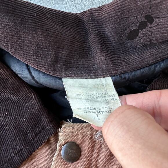 Vintage Y2K brown cropped Detroit style work wear jacket - Picture 5 of 8